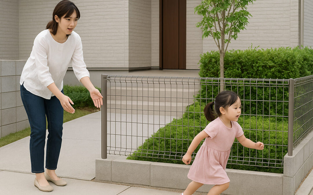 オープン外構で出来る子供の飛び出し防止策とは