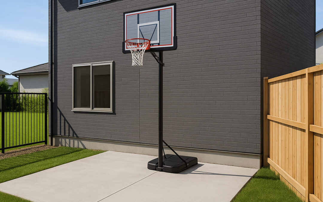 庭にバスケットゴール設置！外構で叶える理想のバスケットコート｜騒音・フェンス・ネット対策も解説