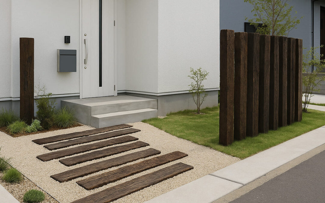 外構におすすめの枕木活用術｜目隠し・アプローチ・DIYから施工例まで徹底解説