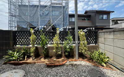 埼玉県春日部市 低木の植え替え工事と剪定