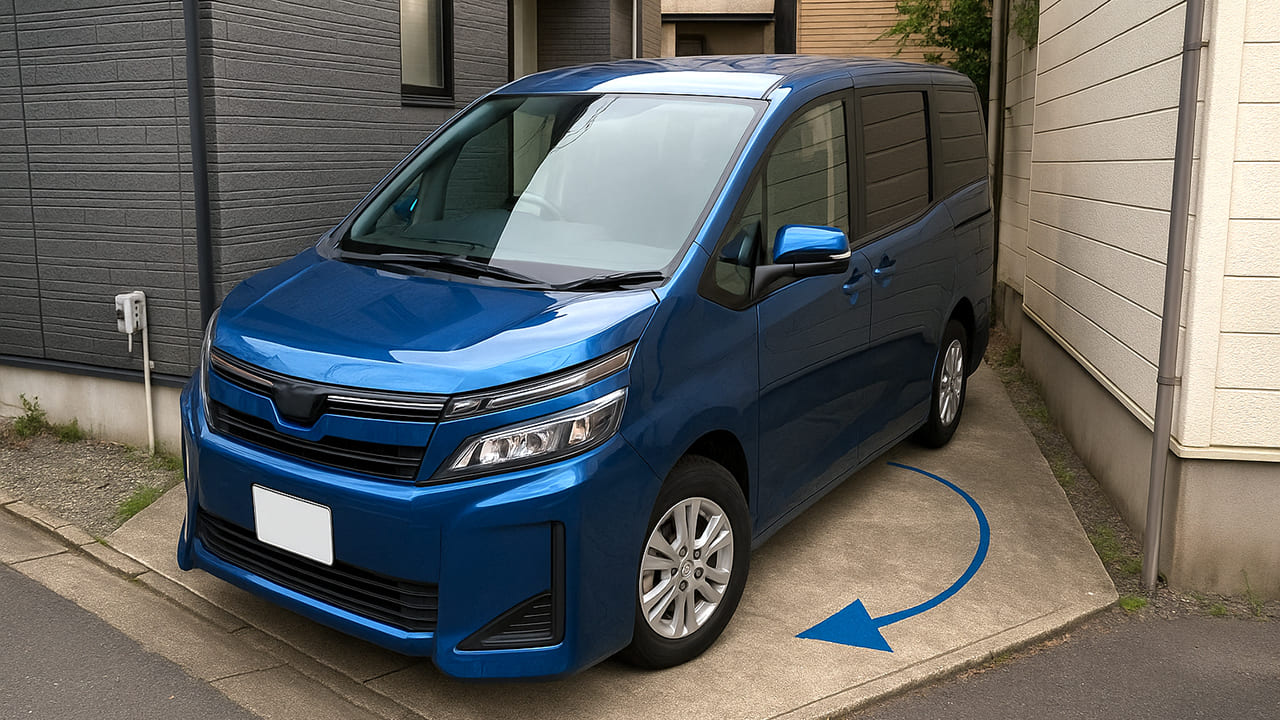 narrow-space 狭小地の駐車場