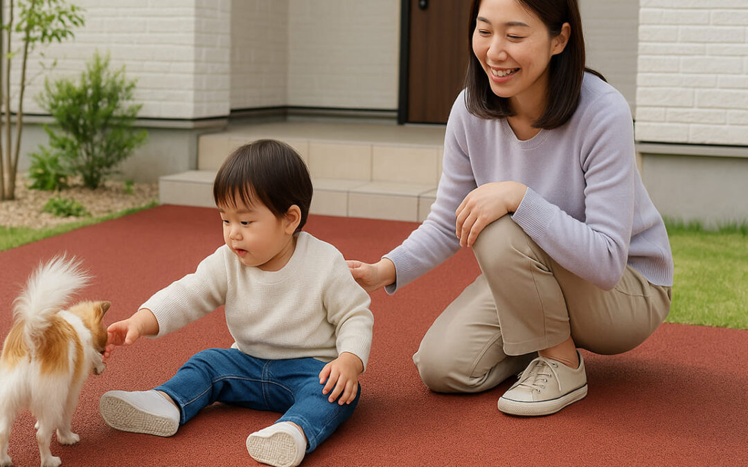 柔らかくて安全！外構にはゴムチップ舗装がおすすめ