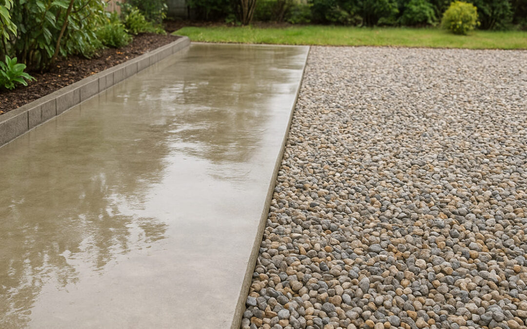 外構の水はけを改善する方法｜コンクリート・砂利・勾配の工夫で快適な庭へ