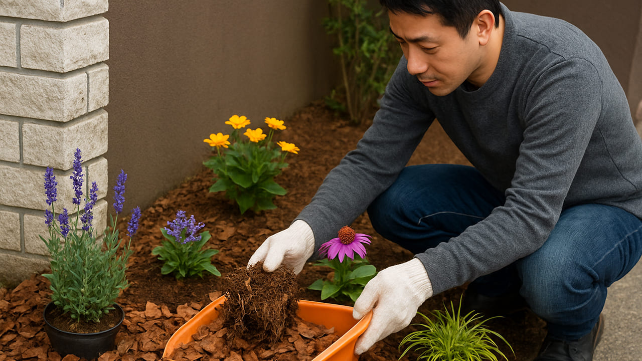 gatepost-mulching