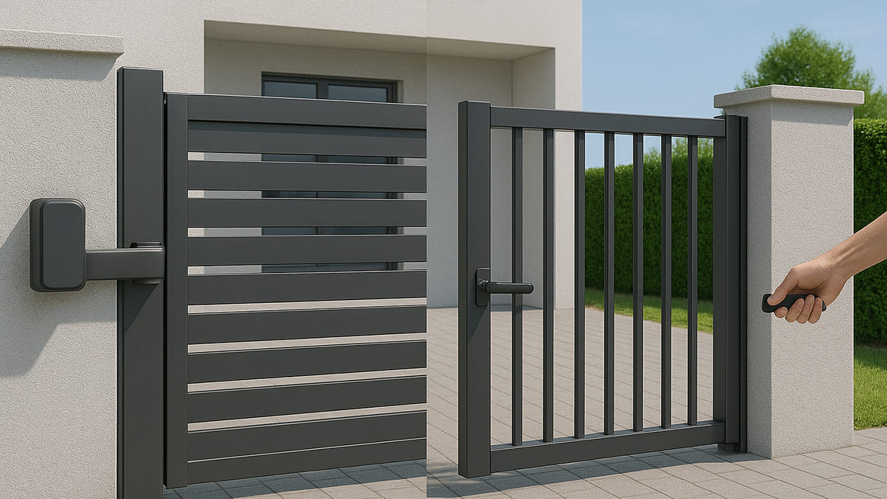 electric-gate-main 埼玉県さいたま市緑区 鋳物で揃えた洋風セミクローズ外構