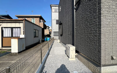 埼玉県三郷市 外構工事 砂利を使った雑草対策