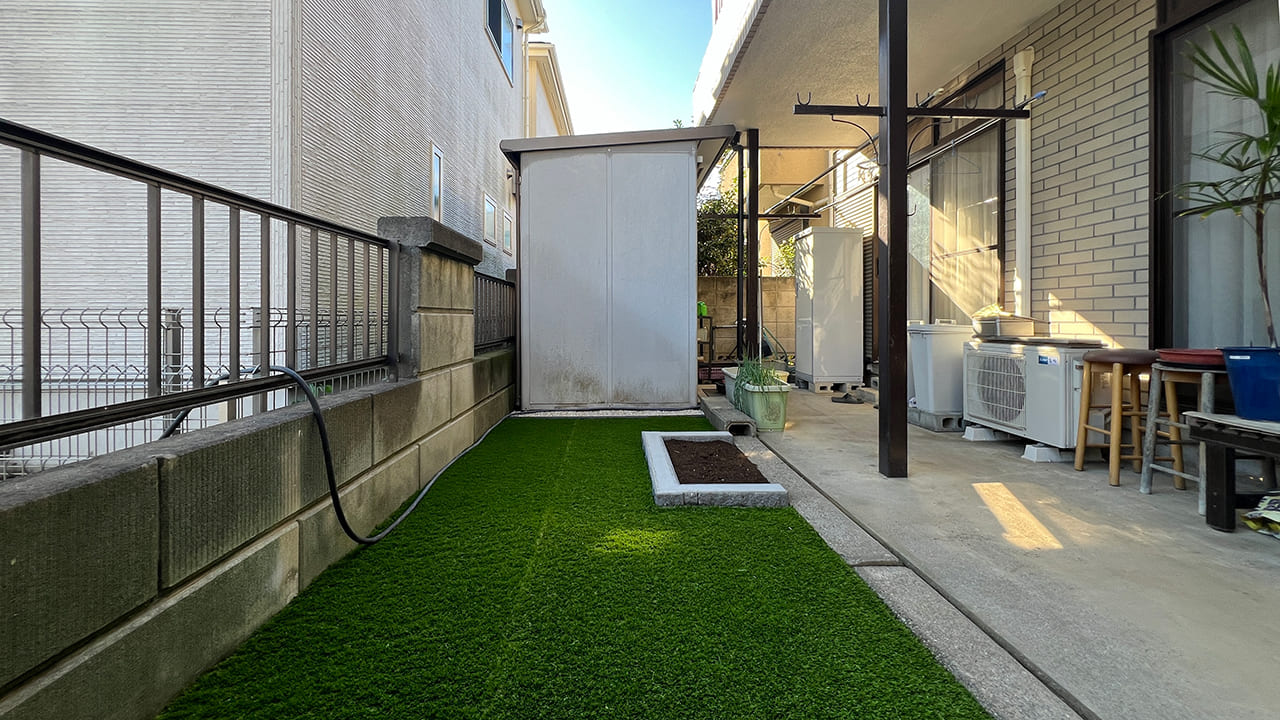 埼玉県さいたま市 外構工事 お庭に人工芝をリフォーム