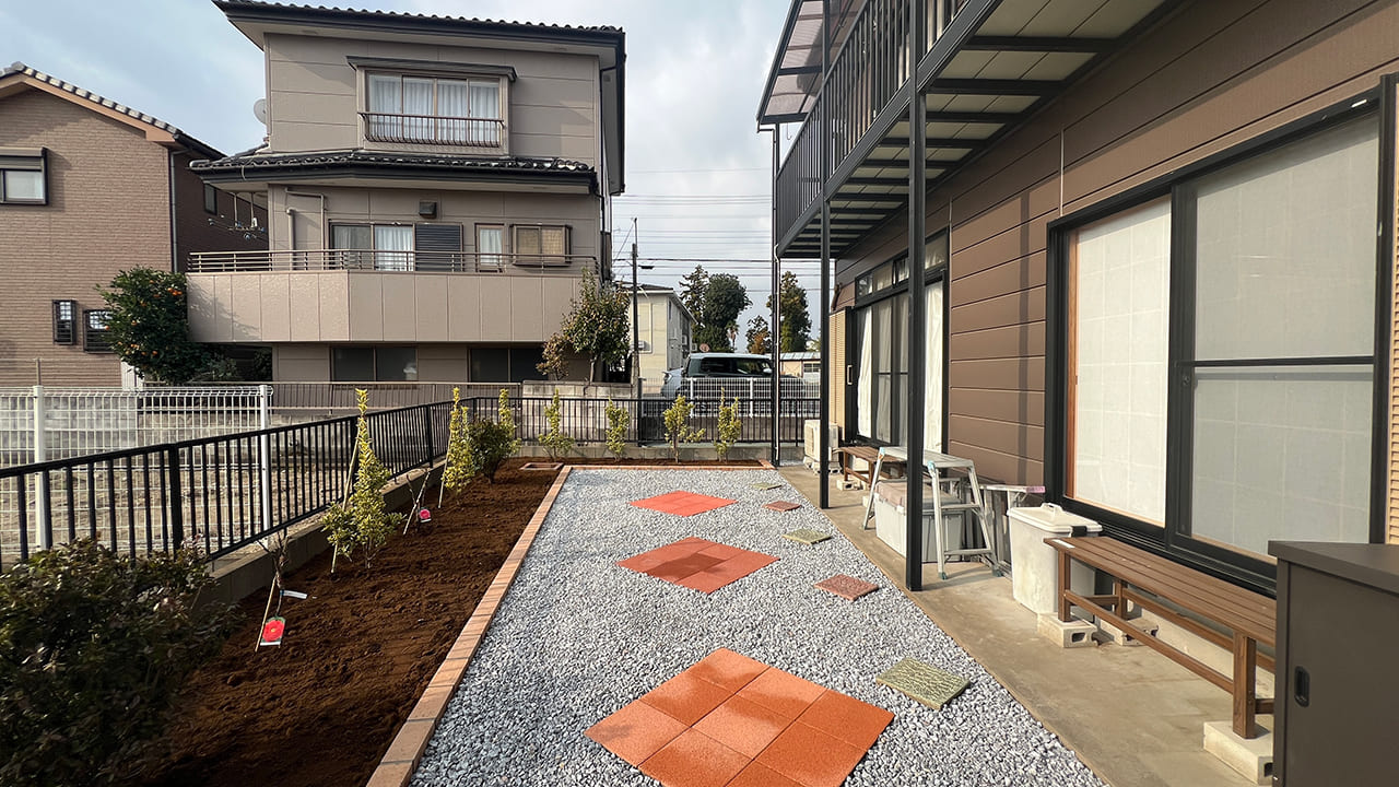 埼玉県越谷市 お庭の植栽を植え替えリフォーム