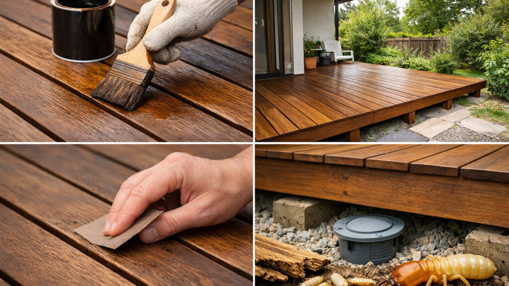 天然木の場合のメンテナンス