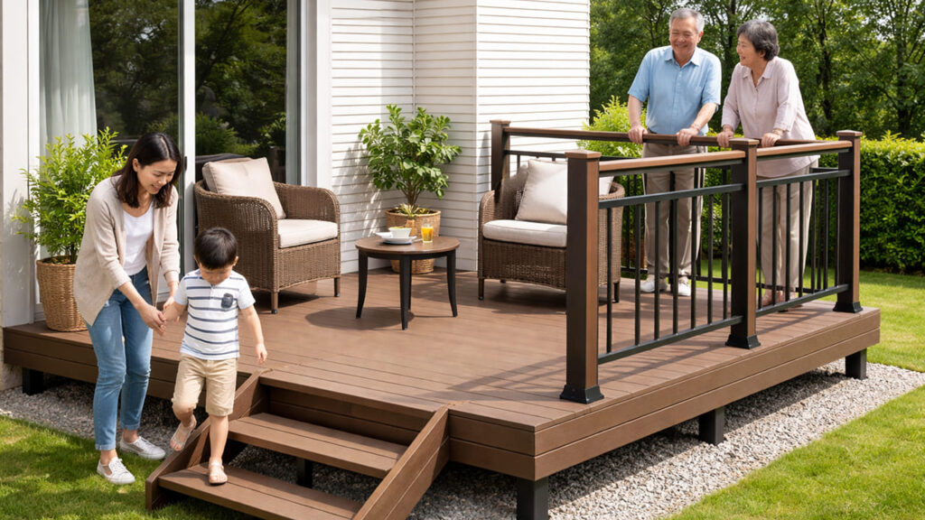 階段や手すりが必要な場合は別途購入