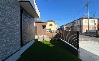 埼玉県越谷市 外構リフォーム工事 お庭に人工芝と立水栓