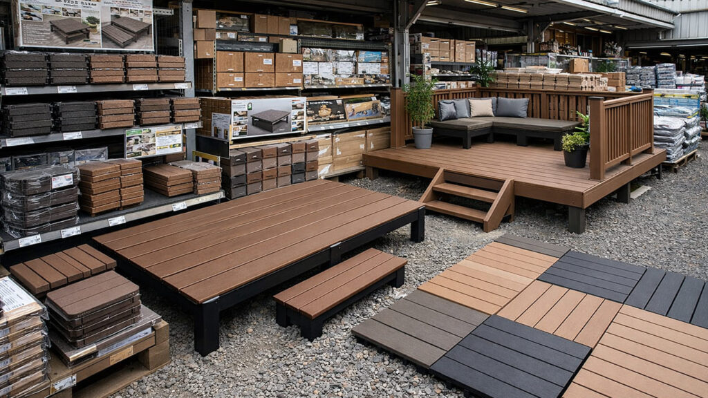 ウッドデッキの人工木はホームセンターやカインズで買える?