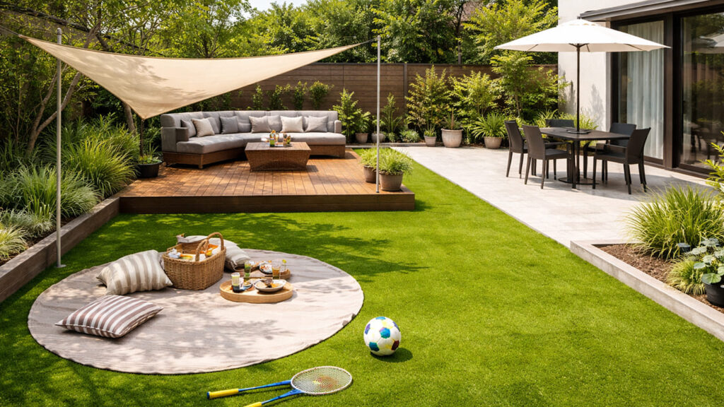 人工芝の庭の施工例から学ぶポイント