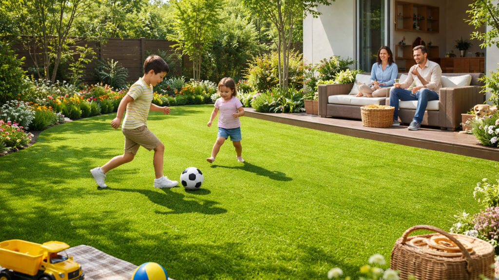 庭に人工芝を敷くメリットとは？
