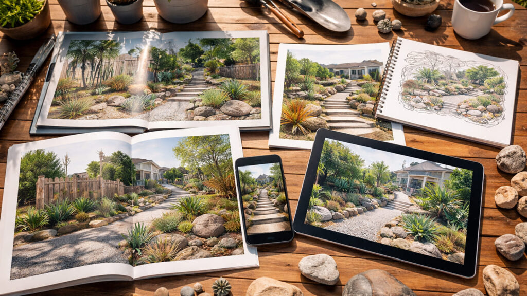 ロックガーデンのデザインを決める