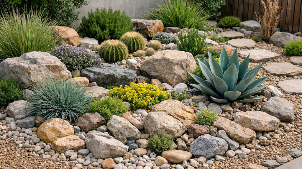 外構でロックガーデン・ドライガーデンの魅力。DIY・植栽・石の種類