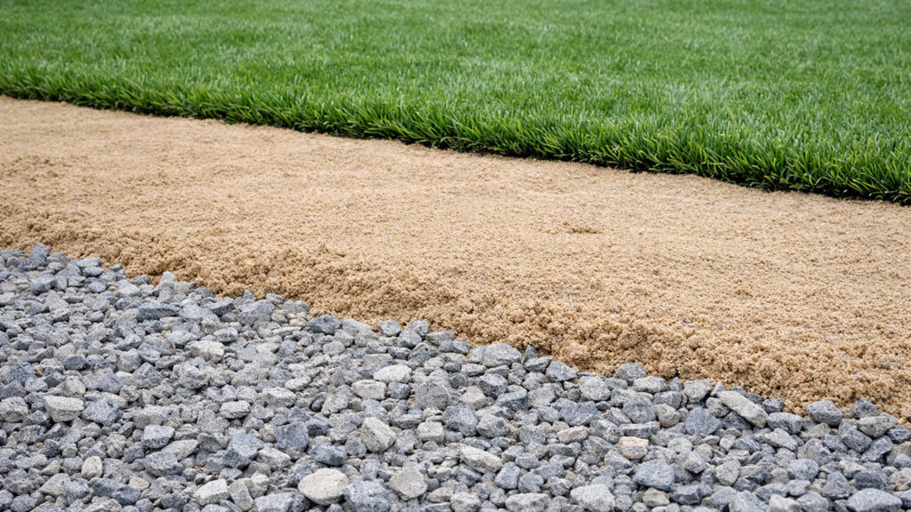 砕石と砂を組み合わせる理由