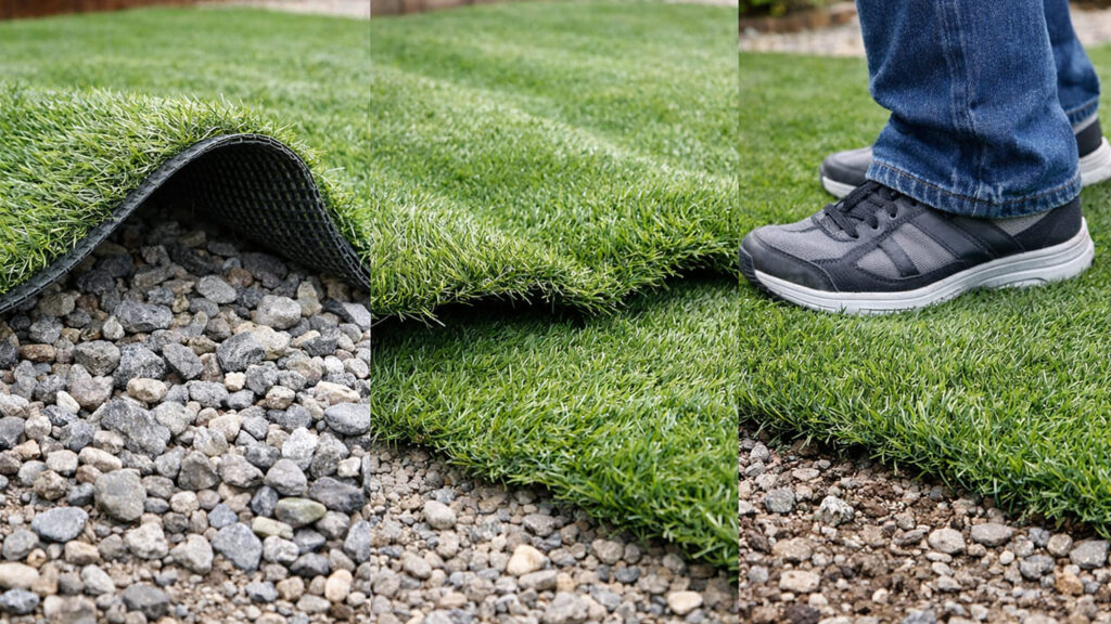人工芝下地 砂利の注意点
