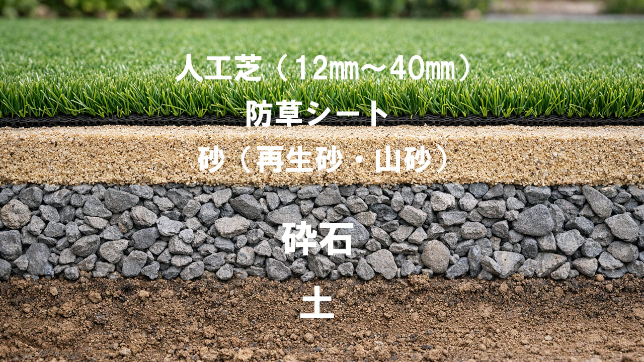 人工芝の下地は何が正解？砂・砕石・コンクリートまで徹底解説