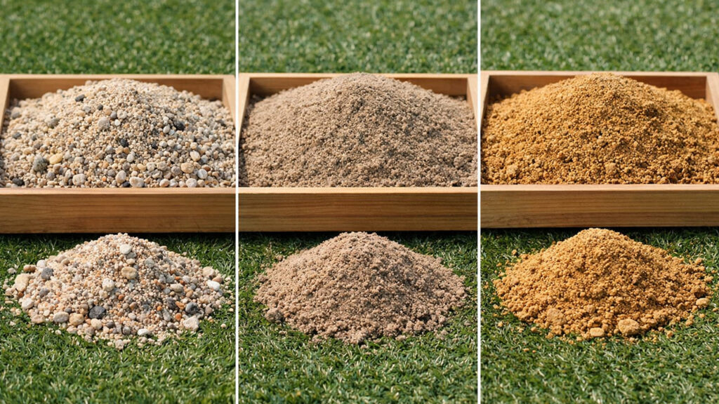 人工芝 下地の砂の種類と違い