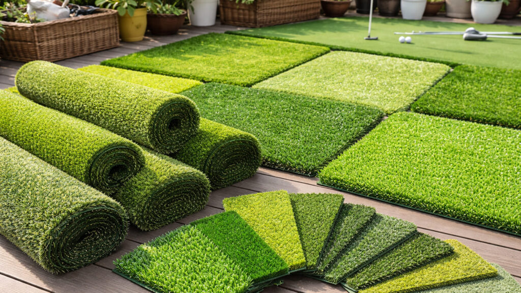 人工芝メリット⑧：種類が豊富で好みの庭にカスタマイズできる