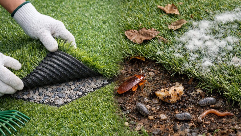 人工芝に虫やゴキブリ、カビは発生する？プロが教える衛生管理の真実