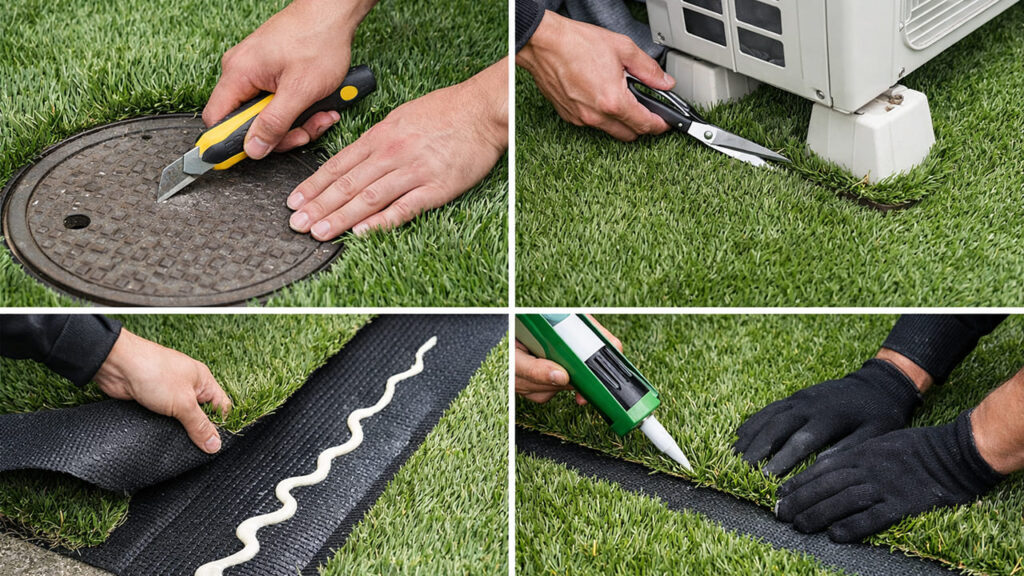 ステップ④：精密なカットとジョイント接着