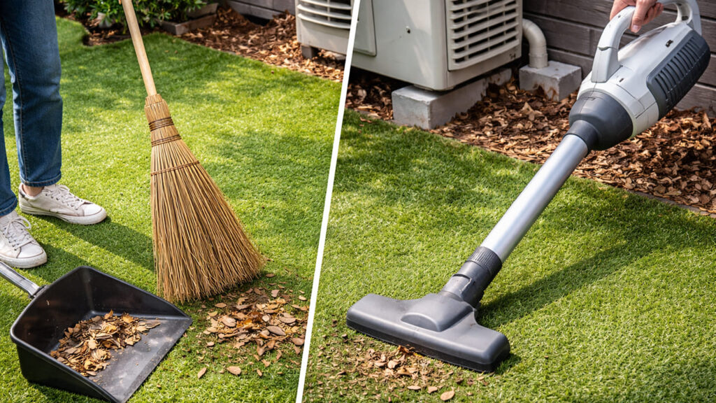 おすすめ対策：ホウキや掃除機を併用する