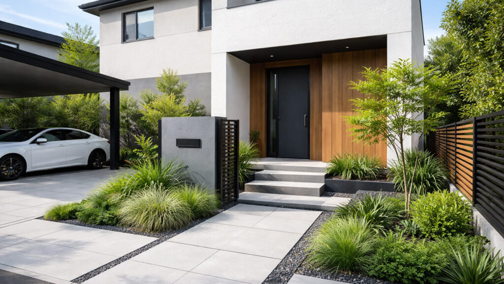 外構をおしゃれモダンにする5つのデザイン①色は3色以内にまとめる