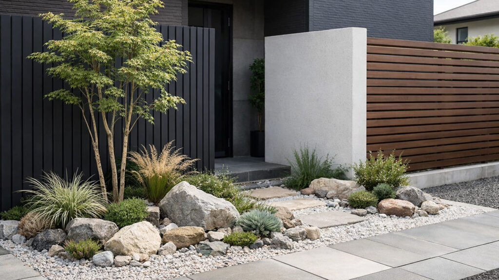 モダン外構をおしゃれ目隠しにするおすすめアイテム③植栽でつくる自然な目隠し