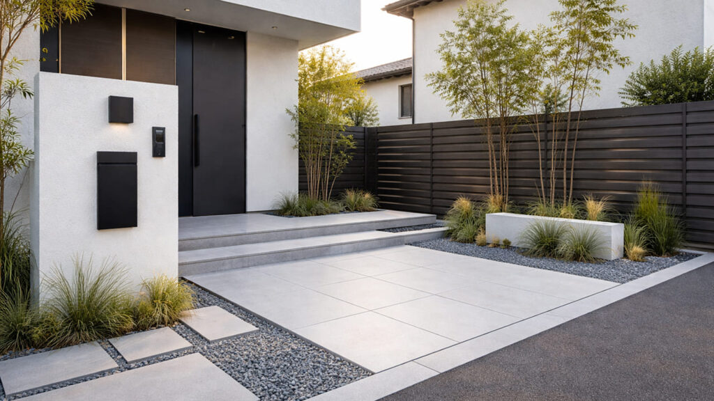 外構をおしゃれモダンにする5つのデザイン② 直線を意識する