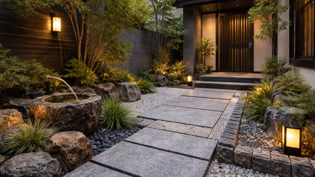 スタイル別:石材の選び方とコーディネート 和モダン(ジャパンディ)