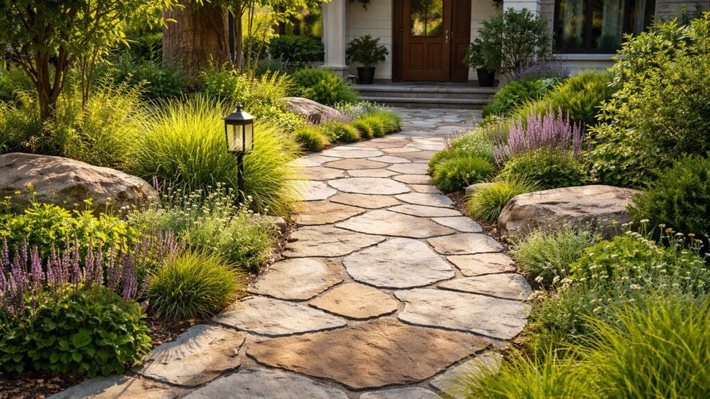 場所別:失敗しない石のレイアウト術 アプローチ:歩く楽しさを演出する