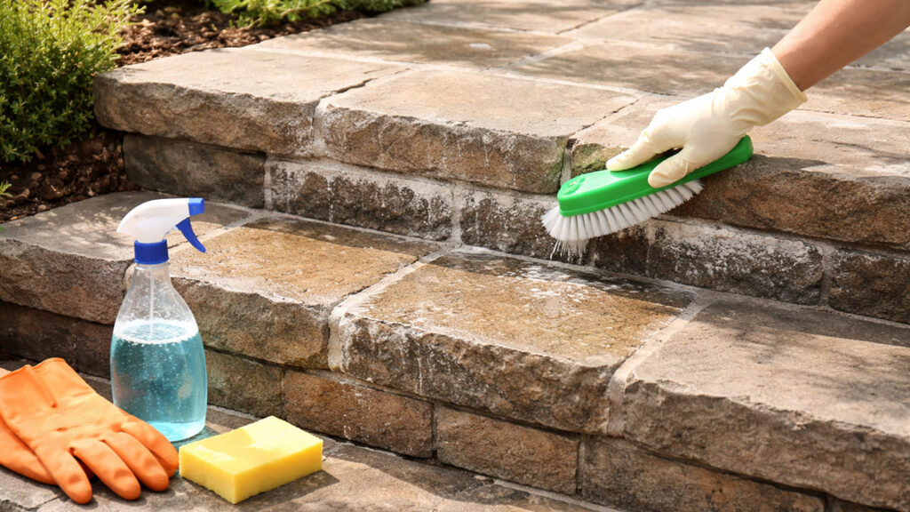 造園用石材を外構で石とおしゃれに保つメンテナンス 白華現象(エフロレッセンス)への対応