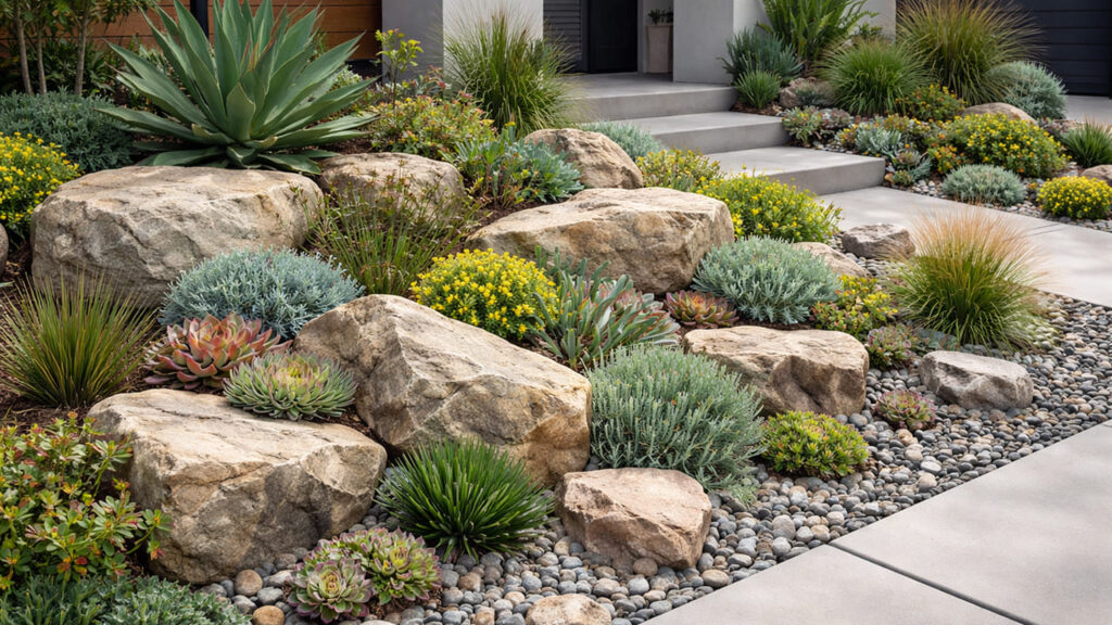 場所別:失敗しない石のレイアウト術 植栽スペース(ロックガーデン):立体感を出す