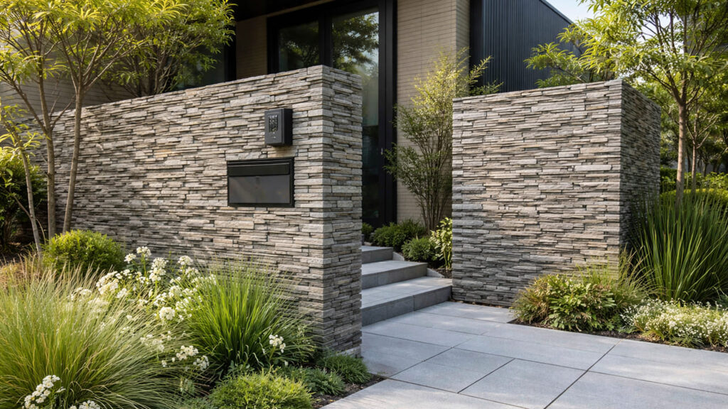 外構の石積みをおしゃれに仕上げる技法 小端積み(こばづみ)