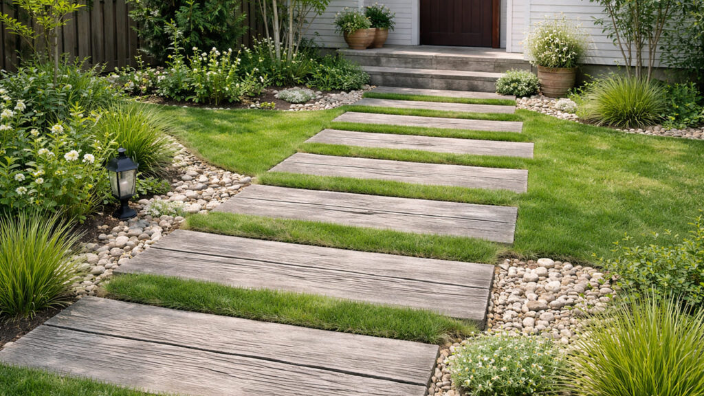  枕木（コンクリート製）のアクセント