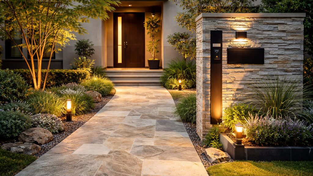 費用対効果(ROI)の高い外構投資 アプローチと門柱