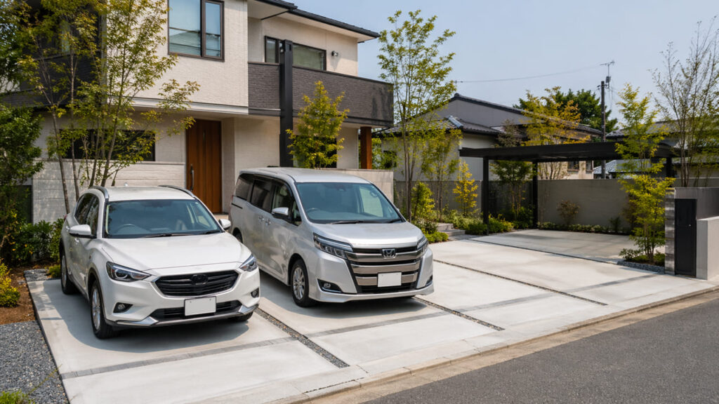 失敗しない外構駐車場づくりのポイント　車の台数と将来計画を考える