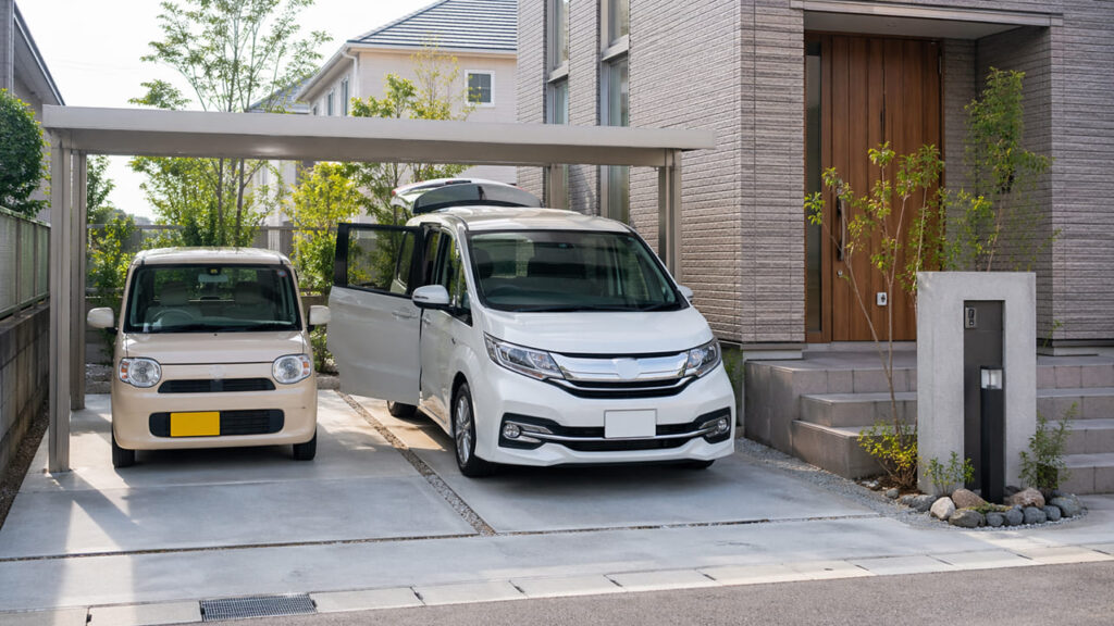 失敗しない外構駐車場づくりのポイント　車種に合わせたサイズ設計