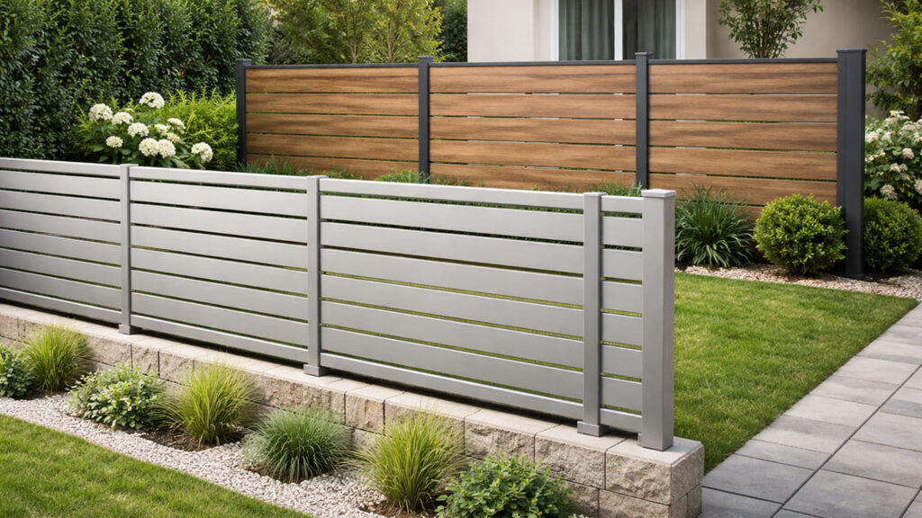 スタンダードなアルミフェンス