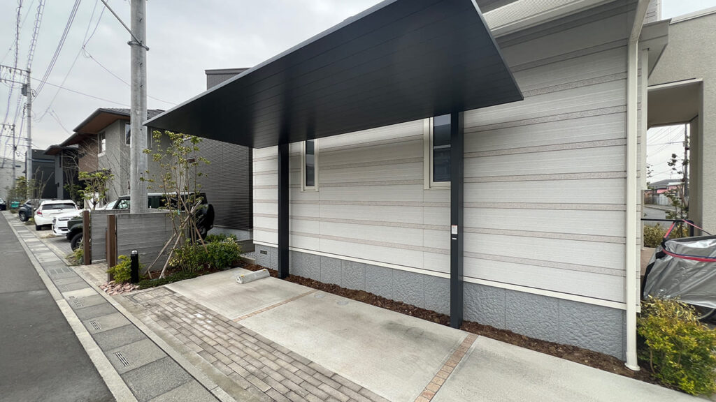 埼玉県さいたま市緑区 カーポートSCを確認申請不要のサイズで施工