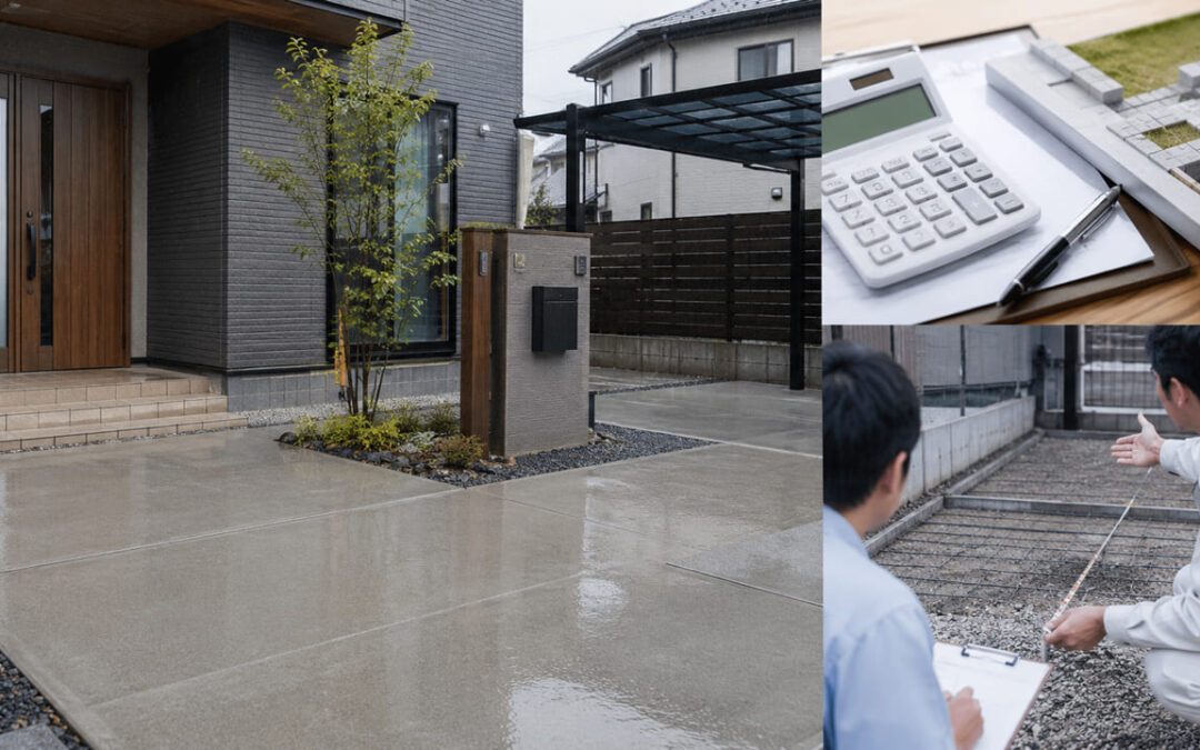 外構コンクリートは雨でも大丈夫？費用・注意点・業者選びを徹底解説