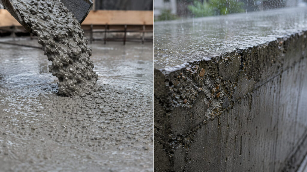 雨とコンクリートの関係