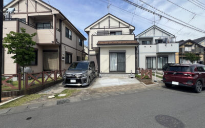 埼玉県越谷市 外構工事 植栽伐根+天然芝からコンクリート駐車場にリフォーム