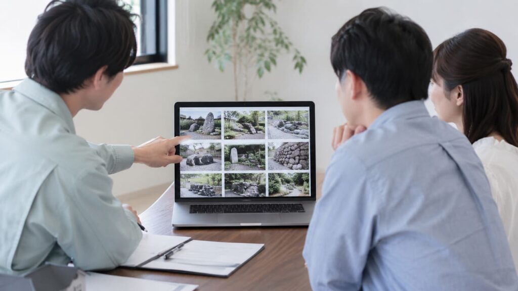 石材施工の実績があるか確認する