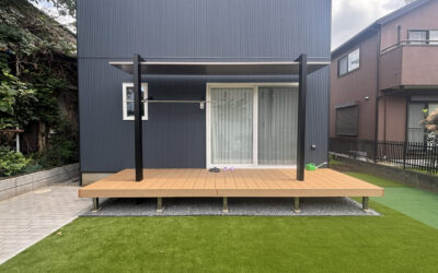 埼玉県さいたま市岩槻区 外構工事 お庭にゴルフ用と通常の人工芝を施工