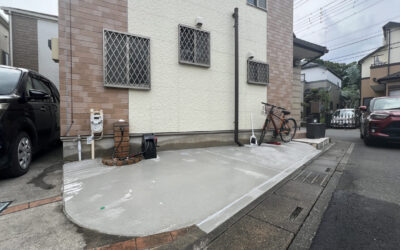 埼玉県川口市東内野 外構工事 花壇を撤去してコンクリートへ