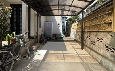 埼玉県越谷市 外構工事 駐車場にスロープを設置