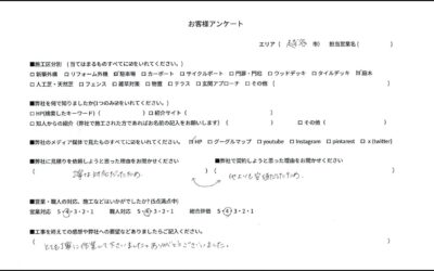 埼玉県越谷市 T様 外構口コミ